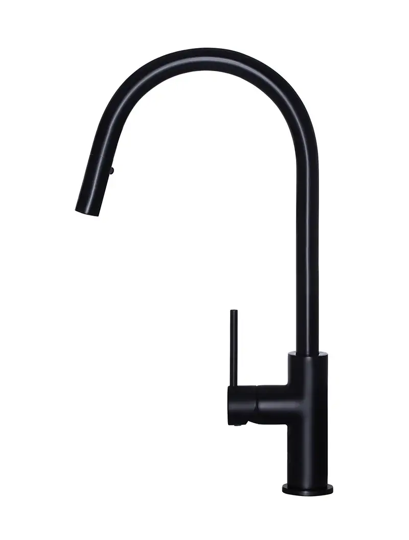 Round Piccola Pull Out Kitchen Mixer Tap